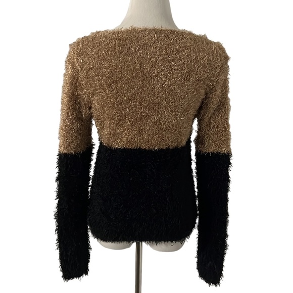 David Kahn Shaggy Sweater in Black - Picture 2 of 2